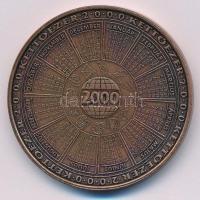 2000. "MÉE köszönti az Államalapítás ezredik évfordulóját" kétoldalas bronz naptárérem (42...