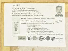 Vaskovics László (?-): Táncosnő. Olaj, vászon, kartonon, hátoldalán kiállítási meghívóval. Fakeretbe...