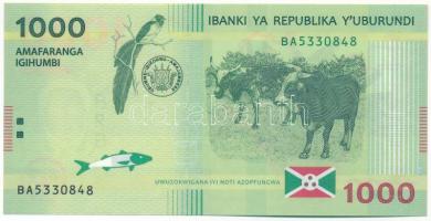 Burundi 2015. 1000Fr BA5330848 T:UNC bankjegy kötegelő nyoma(?) Burundi 2015. 1000 Francs BA5330848 C:UNC banknote wrappers mark(?) Krause P#51