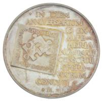 1994. Az Alpok-Adria Munkaközösség alapításának 15. évfordulójára ezüstözött fém emlékérem eredeti tokban, tájékoztatóval. Szign.: BL (42,5mm) T:AU (PP)