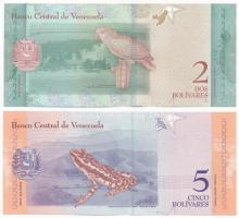 Venezuela 2018. 2B + 5B T:UNC 
Venezuela 2018. 2 Bolivares + 5 Bolivares C:UNC