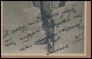 cca 1910 Pertsák Jenő soproni főjegyző DEDIKÁLT fotója, fotó kartonon a soproni Brückner J műtermébő...