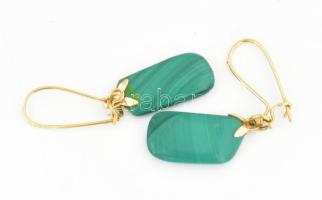 Zöld ásvány nyaklánc + fülbevalópár