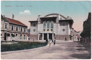 1917 Sopron, színház. Piri Dániel kiadása (EK)