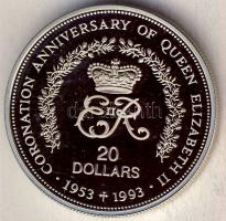 Niue 1993. 20$ Ag "II. Erzsébet koronázási évfordulója" T:PP