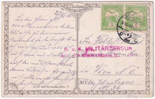 1916 Budapest VIII. Baross utca és József körút sarok, villamosok, Bodó kávéház (EB)