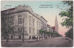 1915 Versec, Werschetz, Vrsac; Fehértemplomi út / Weisskirchner Gasse / street (EK)