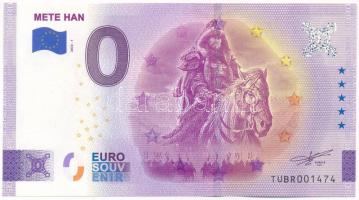 Törökország 2022. 0E Mete Han szuvenír bankjegy T:UNC  Turkey 2022. 0 Euro Mete Han souvenir banknote C:UNC