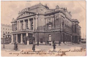 1904 Fiume, Rijeka; Teatro Comunale / színház. Divald Károly 476. / theatre
