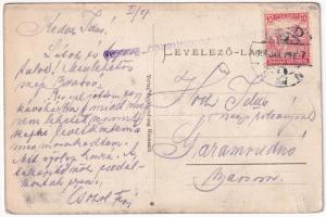 1918 Brassó, Alt-Kronstadt, Brasov; Fekete kapu. Hiemesch kiadása / Schwarzgässertor / street, gate ...