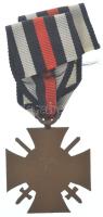 Német Harmadik Birodalom 1934. "Frontharcos Becsületkereszt 1914-1918" bronzozott Fe kitün...