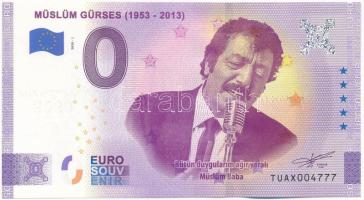 Törökország 2020. 0E Müslüm Gürses (1953-2013) szuvenír bankjegy T:UNC  Turkey 2020. 0 Euro Müslüm Gürses (1953-2013) souvenir banknote C:UNC