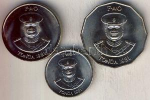 Tonga 1981. 10S, 20S, 50S "Világélelmezési Nap" T:BU Tanúsítványokkal!
