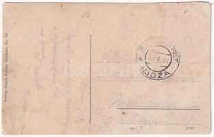 1917 Vrelo Bosne, Ribnjak / Fischteich / fishing lake + "K. und K. Milit. Post Ilidza" (r)