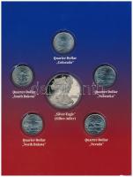 Amerikai Egyesült Államok 2006D 25c Cu-Ni (5xklf) "Szövetségi Államok" emlékérmék német ny...