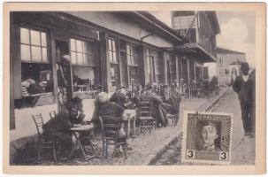 Shkoder, Shkodra, Skadar, Skodra, Scutari, Skutari; Vor einem türkischen Kaffeehaus. Welt-Press-Photo 1916.1773. / Turkish cafe house