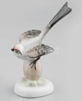 Aquincum porcelán madár figura kézzel festett, jelzett, hibátlan, m: 15cm