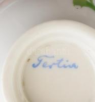 5 darab Herendi Tertia csésze, minimális kopottsággal, tűzhibával, m: 4 cm
