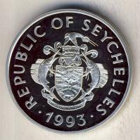 Seychelle-szigetek 1993. 25R Ag "II. Erzsébet koronázási évfordulója" T:PP