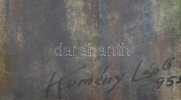 Kemény László (1901-?): Séta ősszel. Akvarell, papír, jelzett és datált (kemény László 953). Üvegeze...