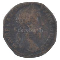 Római Birodalom / Róma / Marcus Aurelius 178. Sestertius bronz (25,91g) T:F,VG patina Roman Empire / Rome / Marcus Aurelius 178. Sestertius bronze "M AVREL ANTONINVS AVG TR P XXXII / [FELICITAS] AVG IM[P VIIII COS III P P] - [S]-C" (25,91g) C:F,VG patina RIC III 1237