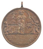 DN Lotharingiai Károly herceg hadműveletei Ibrahim pasa ellen. A győztes táti csata emlékére, 1685. augusztus 15-16 kétoldalas latin nyelvű emlékmedál füllel, peremen COPIE jelzésű öntött másolat! (58mm) T:XF