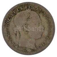 1871GYF 10kr Ag &quot;Ferenc József / Váltó Pénz&quot; T:F patina Adamo M10.1