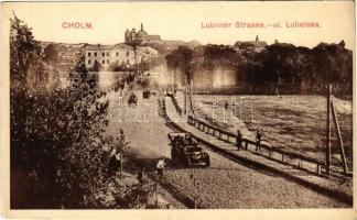Chelm, Kulm, Holm, Cholm; Lubliner Strasse / ul. Lubelska / street view, automobile (EK)
