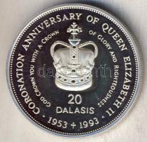 Gambia 1993. 20D Ag "II. Erzsébet koronázási évfordulója" T:PP