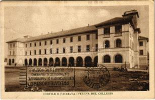 1928 Borgomanero, Cortile e Facciata Interna del Collegio Salesiano Don Bosco (EK)