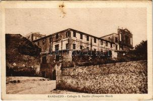 1924 Randazzo, Collegio s. Basilio (Prospetto Nord) (fl)