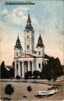 1940 Óbecse, Stari Becej; Görögkeleti (ortodox) szerb templom , piac / Serbian Orthodox church, market (EB)