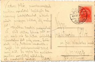 1941 Zombor, Sombor; Városháza télen / town hall in winter. Vig photo (EK)