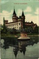 1909 Bajmócfürdő, Bojnické kúpele (Bajmóc, Bojnice); vár. Gubits Bernát kiadása / castle / Bojnicky hrad (zámok) (fa)