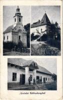 1944 Kétbodony, templom, Hangya szövetkezet üzlete és saját kiadása (Rb)