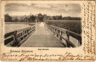 1903 Balatonalmádi, Almádi; Hajóállomás. Pósa Endre kiadása (fl)