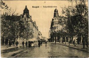 1921 Szeged, Takarékház utca. Grünwald Herman kiadása (EK)