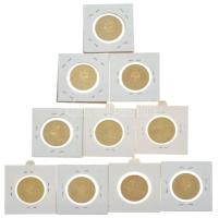 Lengyelország 2000-2009. 2Zl Cu-Zn-Al forgalmi emlékérmék, vegyes témákban (10xklf) T:AU,XF 
Poland...