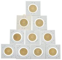 Lengyelország 2005-2009. 2Zl Cu-Zn-Al forgalmi emlékérmék, vegyes témákban (10xklf) T:AU,XF 
Poland...