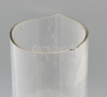 Petróleum lámpa, tejüveg testtel és búrával, kissé sérült cilinderrel, kopásokkal, m: 47 cm