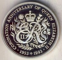 Bailwick of Guernsey 1993. 2Ł Ag "II. Erzsébet koronázási évfordulója" T:PP