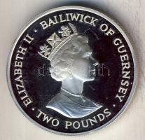Bailwick of Guernsey 1993. 2Ł Ag "II. Erzsébet koronázási évfordulója" T:PP