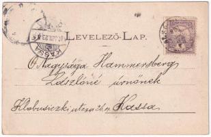 1901 Kassa vidéke, Okres Kosice-okolie; Alsómislye felső látképe, Szkalka szikla, Ósvai vasúti híd. ...