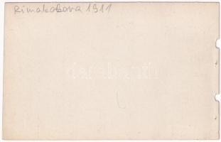 Rimakokova, Kokava nad Rimavicou; Steiner Lajos vendéglője az 1911. augusztus 3-i tűzvész után, bor,...