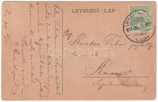 1911 Rimaszombat, Rimavská Sobota; Schwidernoch Károly Art Nouveau, floral, litho (EB)