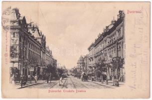 1906 Bucharest, Bukarest, Bucuresti, Bucuresci; Bulevardul Elisabeta Doamna, Drogueria / street, drugstore shop (EK)