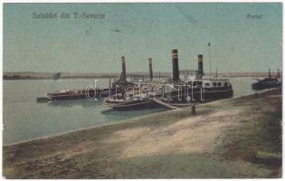 Turnu Severin, Szörényvár; Portul / port, steamships