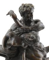 Deb.T.? jelzéssel olasz szobrász: Nesszosz elrabolja Deianeira-t, bronz, talapzaton, hibátlan, m: 48...