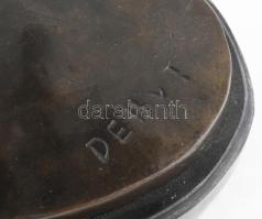 Deb.T.? jelzéssel olasz szobrász: Nesszosz elrabolja Deianeira-t, bronz, talapzaton, hibátlan, m: 48...