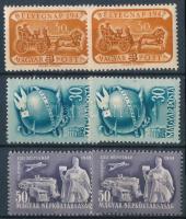 1947-1949 Bélyegnap (20.) + (21.) + (22.) 2-2 db bélyeg (9.400)